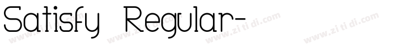 Satisfy  Regular字体转换